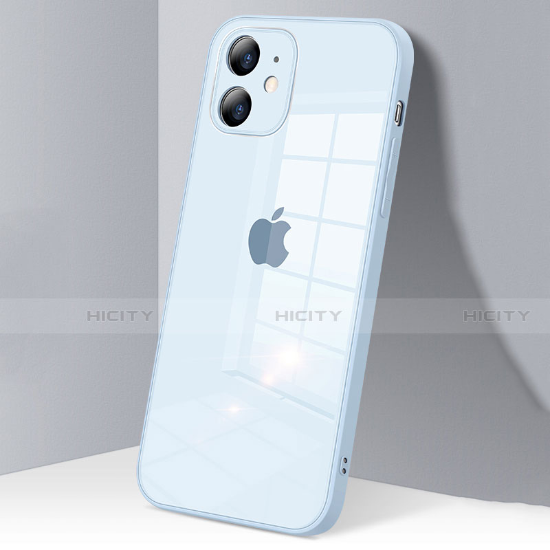 Custodia Silicone Trasparente Specchio Laterale Cover H06 per Apple iPhone 12