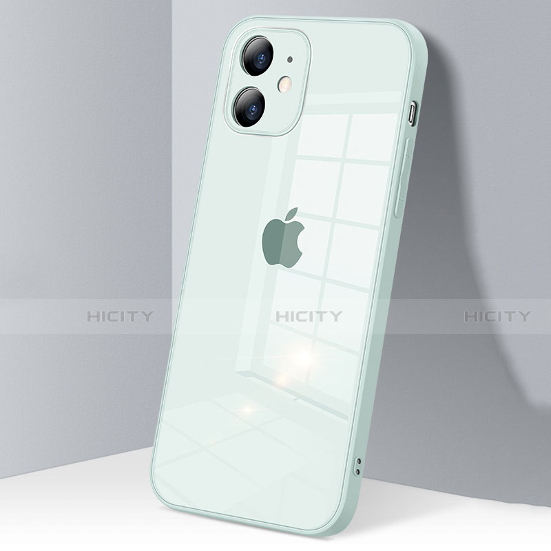 Custodia Silicone Trasparente Specchio Laterale Cover H06 per Apple iPhone 12