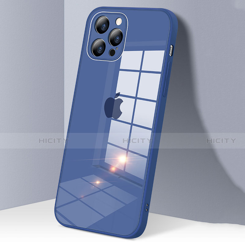 Custodia Silicone Trasparente Specchio Laterale Cover H06 per Apple iPhone 12 Pro
