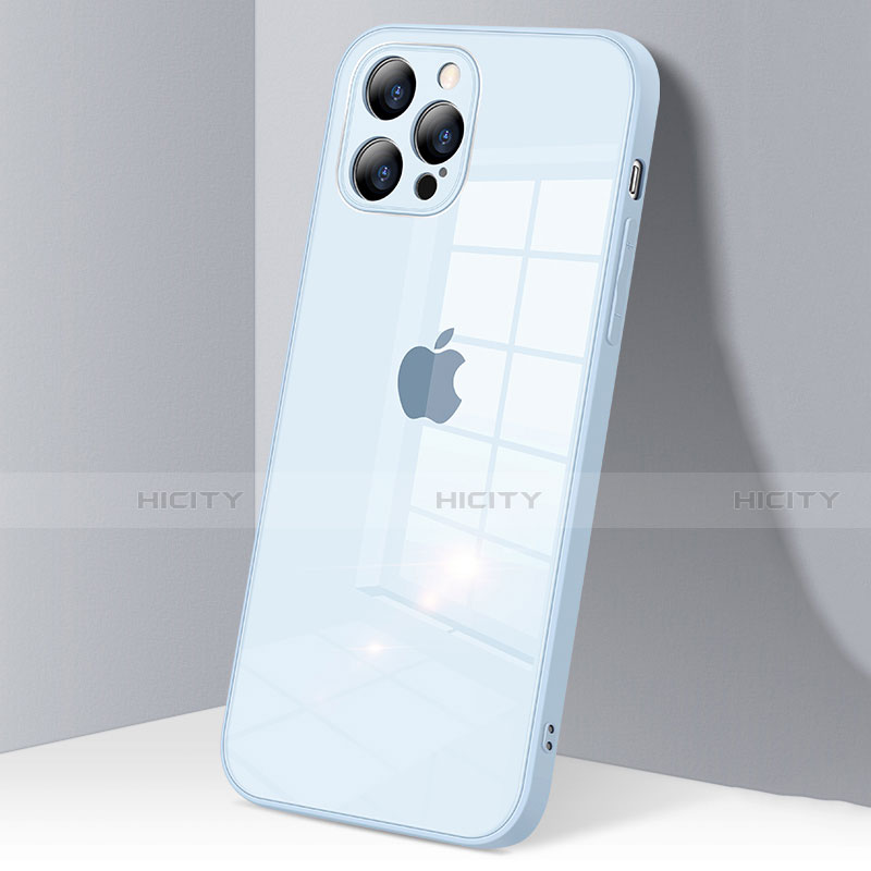 Custodia Silicone Trasparente Specchio Laterale Cover H06 per Apple iPhone 12 Pro