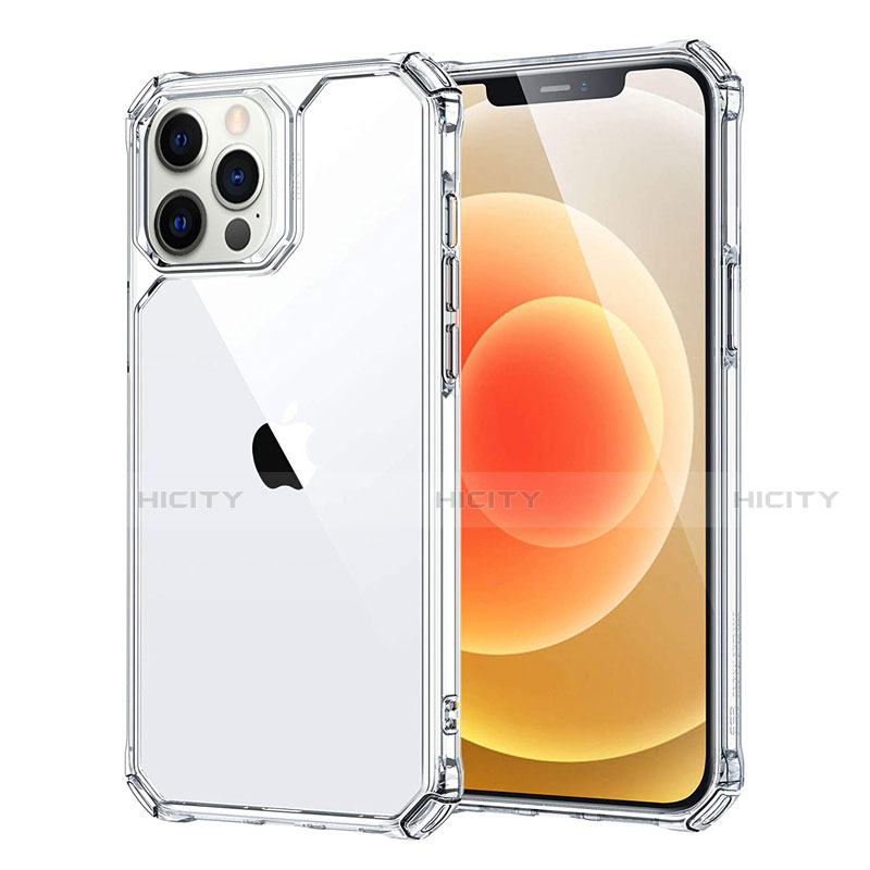 Custodia Silicone Trasparente Specchio Laterale Cover H07 per Apple iPhone 12 Pro