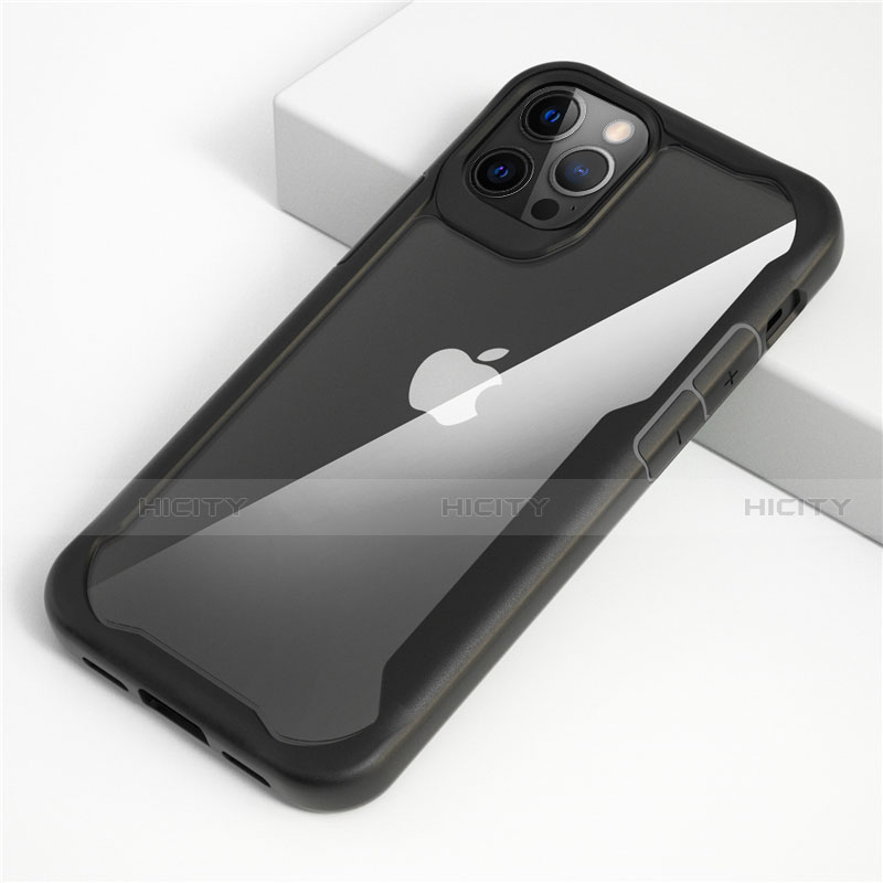 Custodia Silicone Trasparente Specchio Laterale Cover M01 per Apple iPhone 12 Pro Max