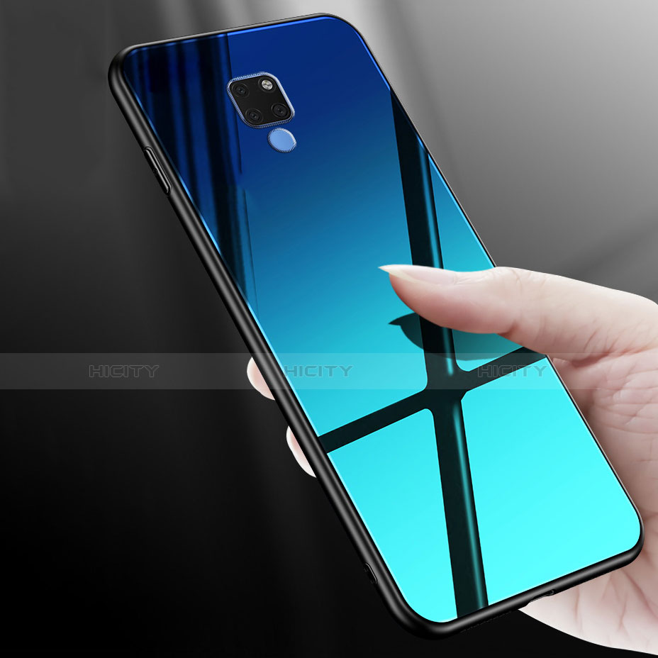 Custodia Silicone Trasparente Specchio Laterale Cover M01 per Huawei Mate 20