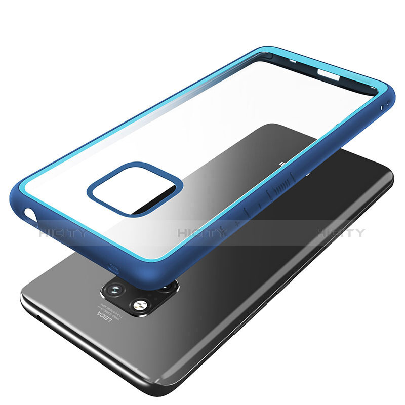 Custodia Silicone Trasparente Specchio Laterale Cover M01 per Huawei Mate 20 Pro