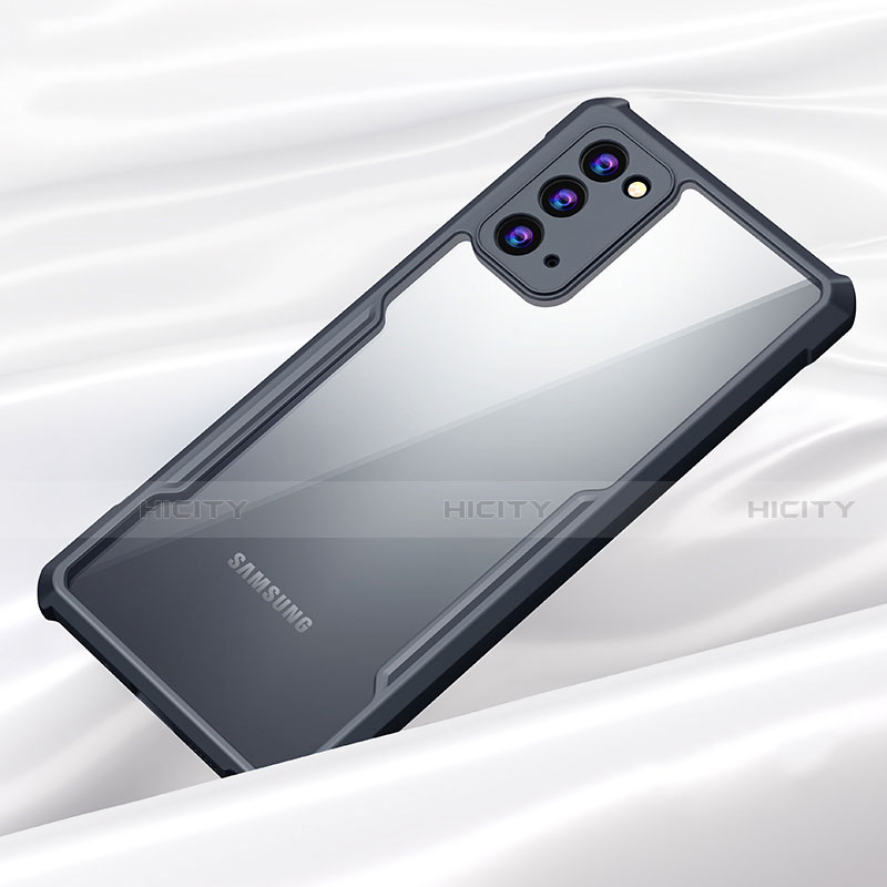 Custodia Silicone Trasparente Specchio Laterale Cover M01 per Samsung Galaxy Note 20 5G