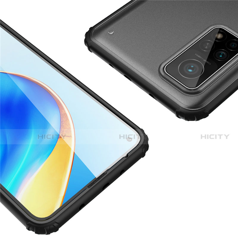 Custodia Silicone Trasparente Specchio Laterale Cover M01 per Xiaomi Mi 10T 5G