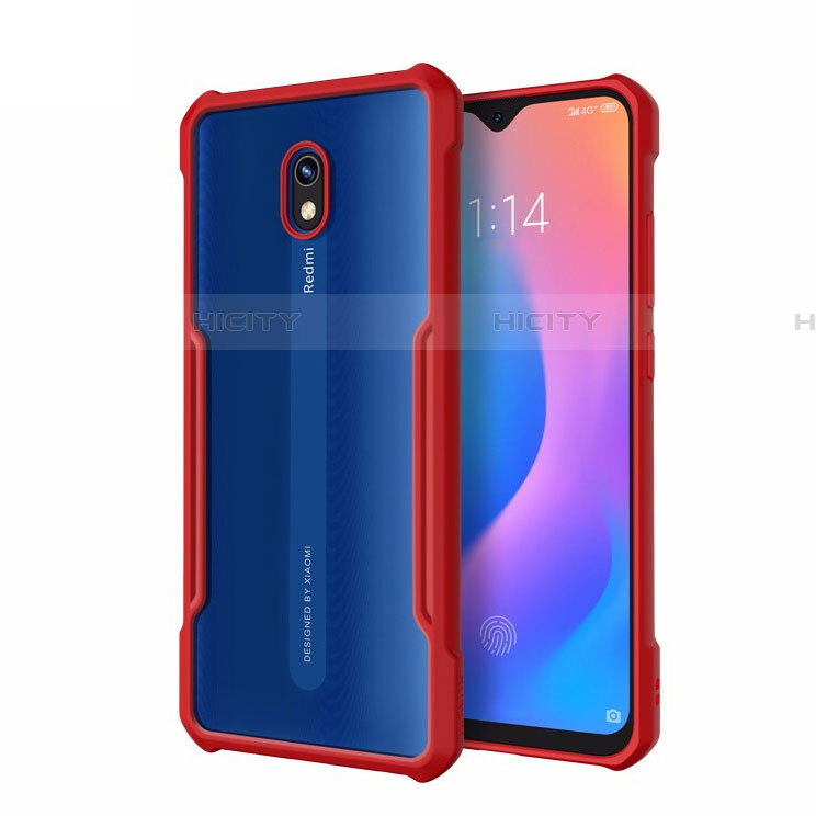 Custodia Silicone Trasparente Specchio Laterale Cover M01 per Xiaomi Redmi 8A