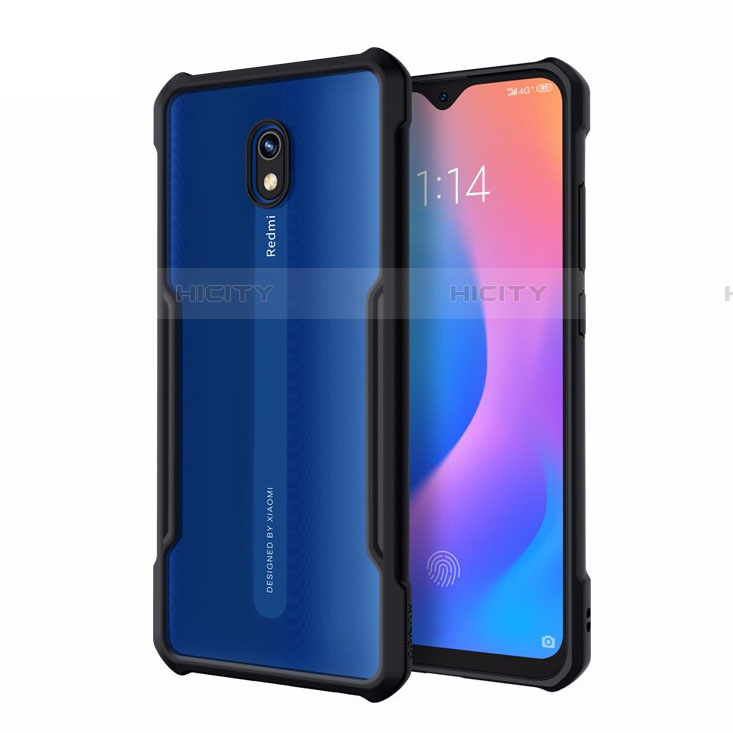 Custodia Silicone Trasparente Specchio Laterale Cover M01 per Xiaomi Redmi 8A