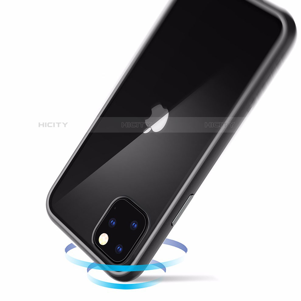 Custodia Silicone Trasparente Specchio Laterale Cover M02 per Apple iPhone 11 Pro Max