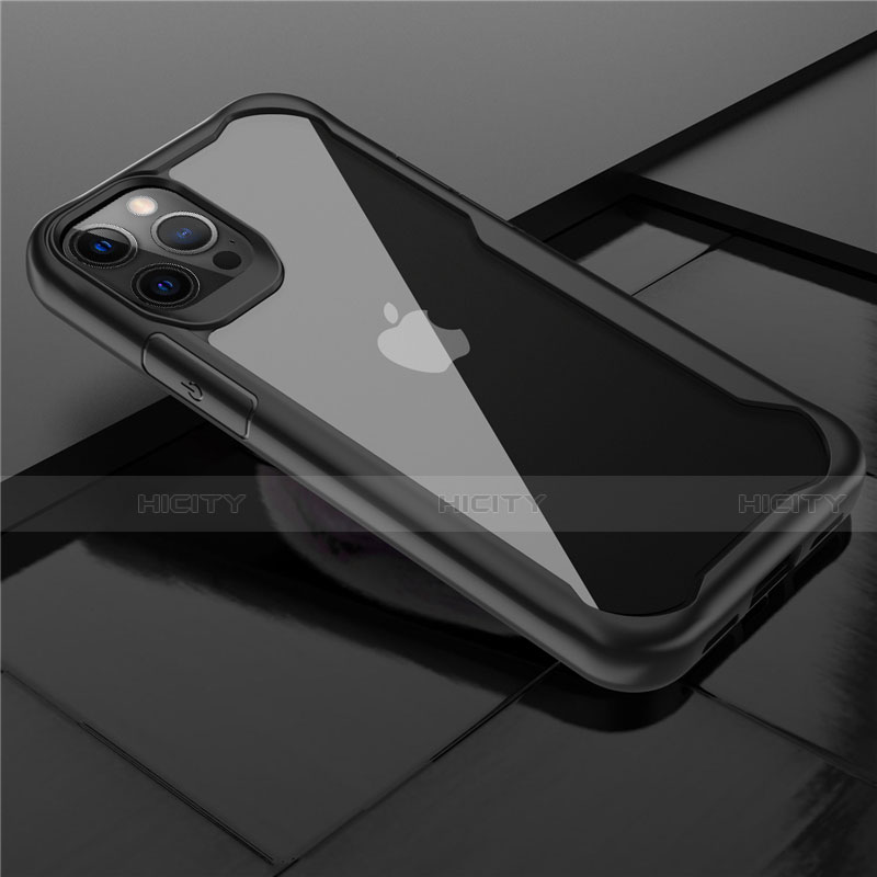 Custodia Silicone Trasparente Specchio Laterale Cover M02 per Apple iPhone 12 Pro Max