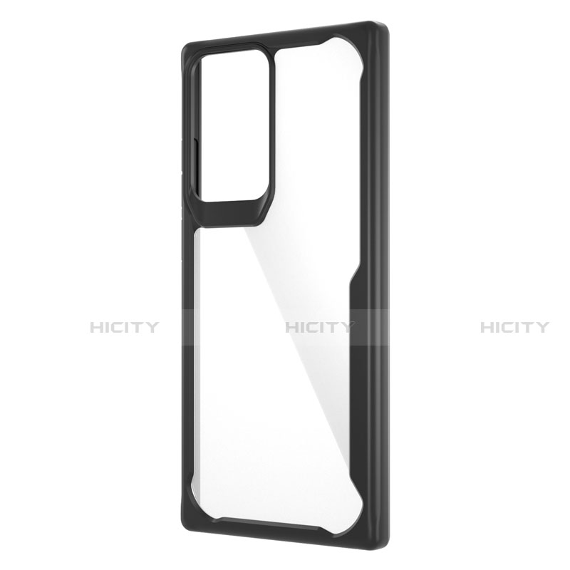 Custodia Silicone Trasparente Specchio Laterale Cover M02 per Samsung Galaxy Note 20 Ultra 5G