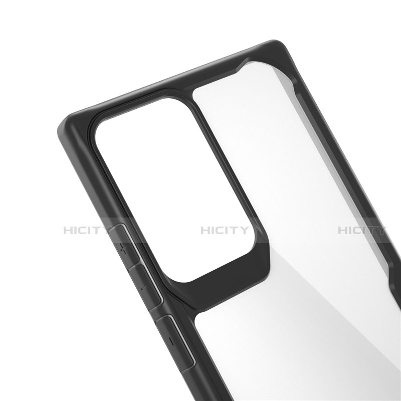 Custodia Silicone Trasparente Specchio Laterale Cover M02 per Samsung Galaxy Note 20 Ultra 5G