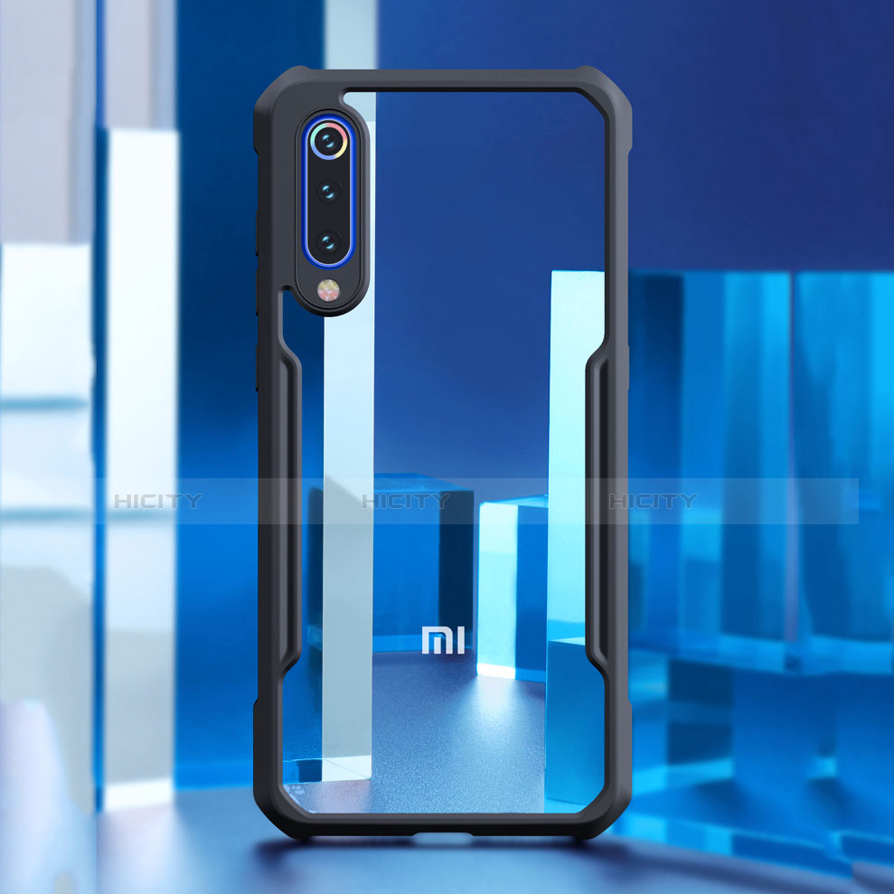 Custodia Silicone Trasparente Specchio Laterale Cover M02 per Xiaomi Mi 9 Lite