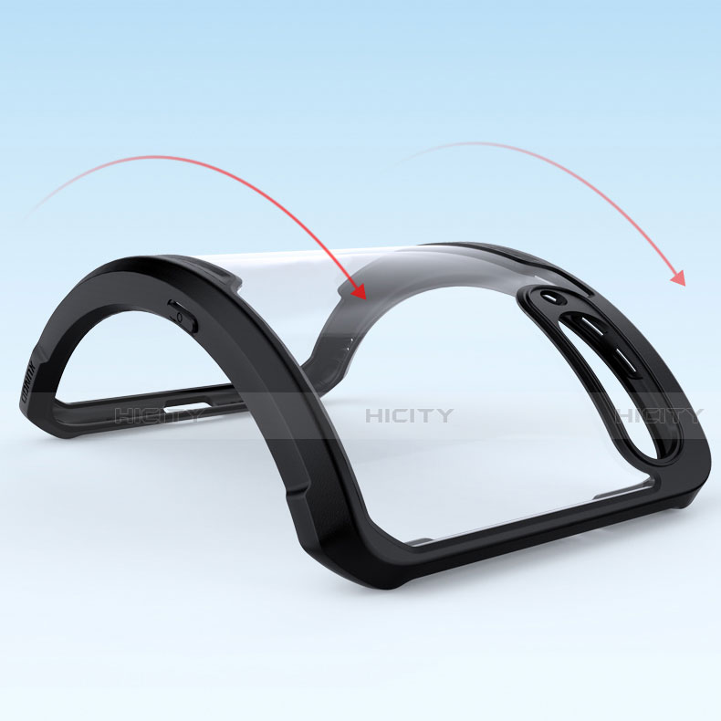 Custodia Silicone Trasparente Specchio Laterale Cover M02 per Xiaomi Mi 9 Lite
