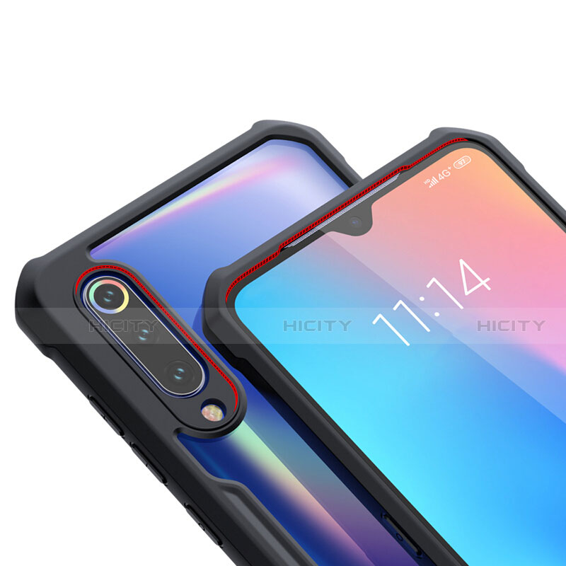 Custodia Silicone Trasparente Specchio Laterale Cover M02 per Xiaomi Mi A3 Lite