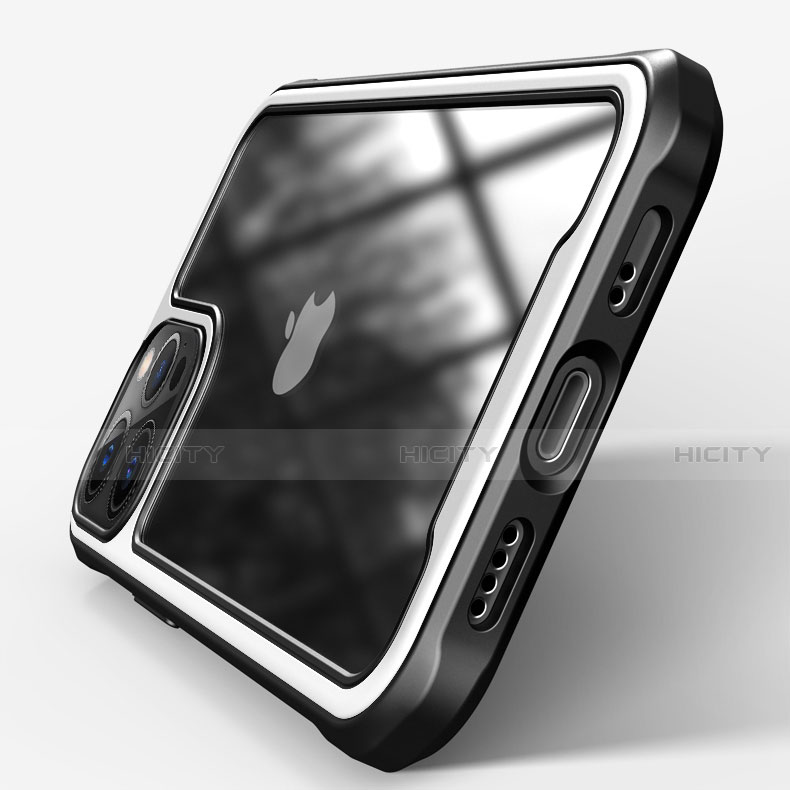 Custodia Silicone Trasparente Specchio Laterale Cover M03 per Apple iPhone 12 Pro