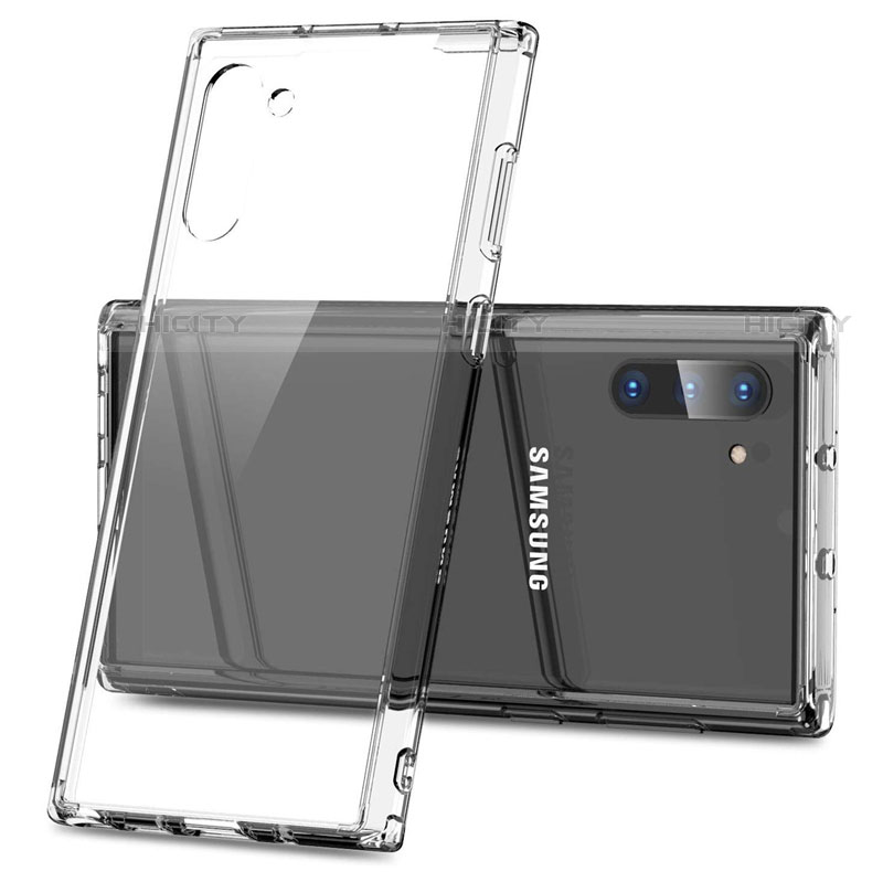 Custodia Silicone Trasparente Specchio Laterale Cover M03 per Samsung Galaxy Note 10