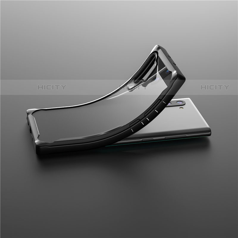 Custodia Silicone Trasparente Specchio Laterale Cover M03 per Samsung Galaxy Note 10 Plus