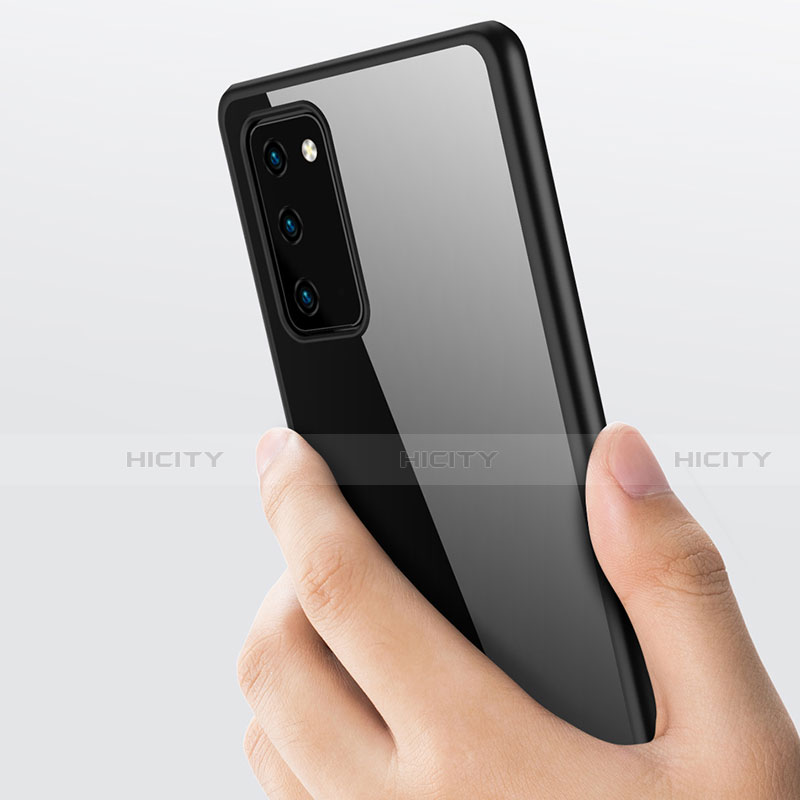 Custodia Silicone Trasparente Specchio Laterale Cover M03 per Samsung Galaxy Note 20 5G
