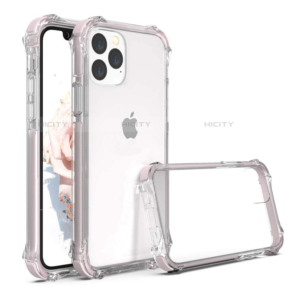 Custodia Silicone Trasparente Specchio Laterale Cover M04 per Apple iPhone 11 Pro