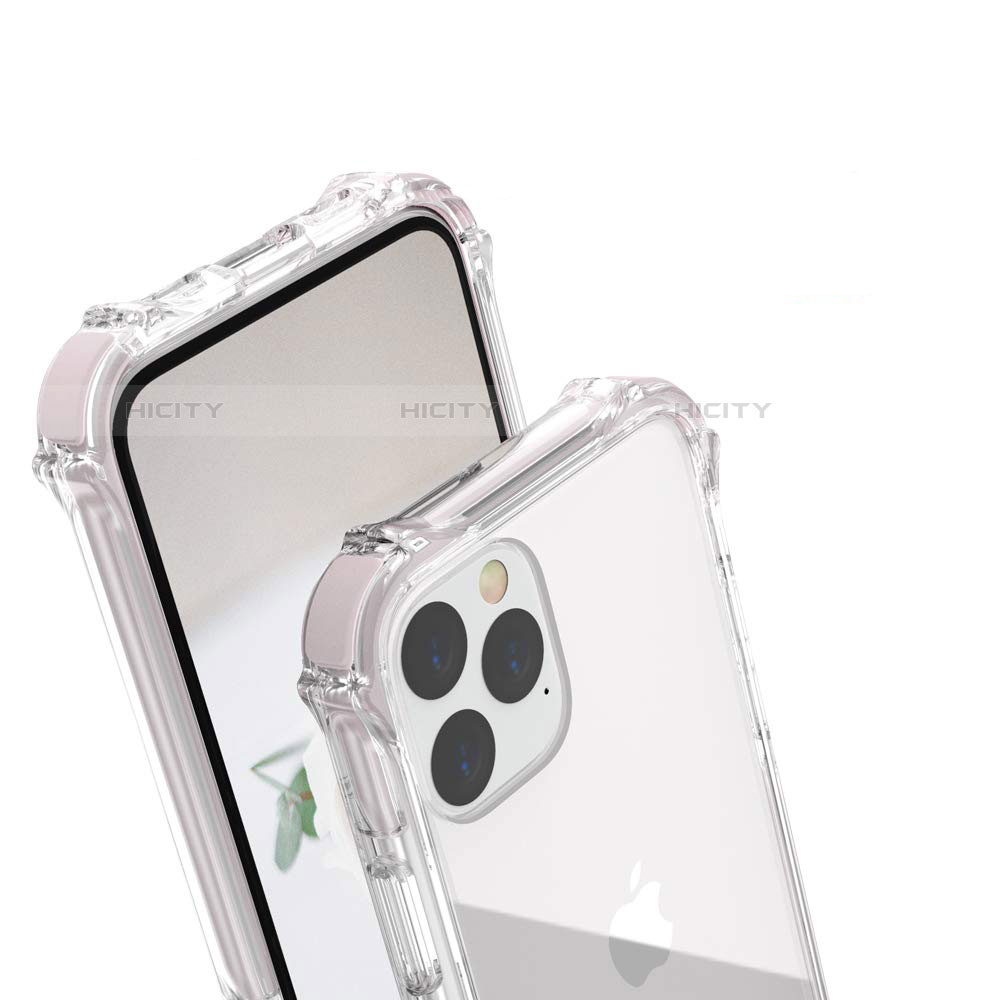 Custodia Silicone Trasparente Specchio Laterale Cover M04 per Apple iPhone 11 Pro