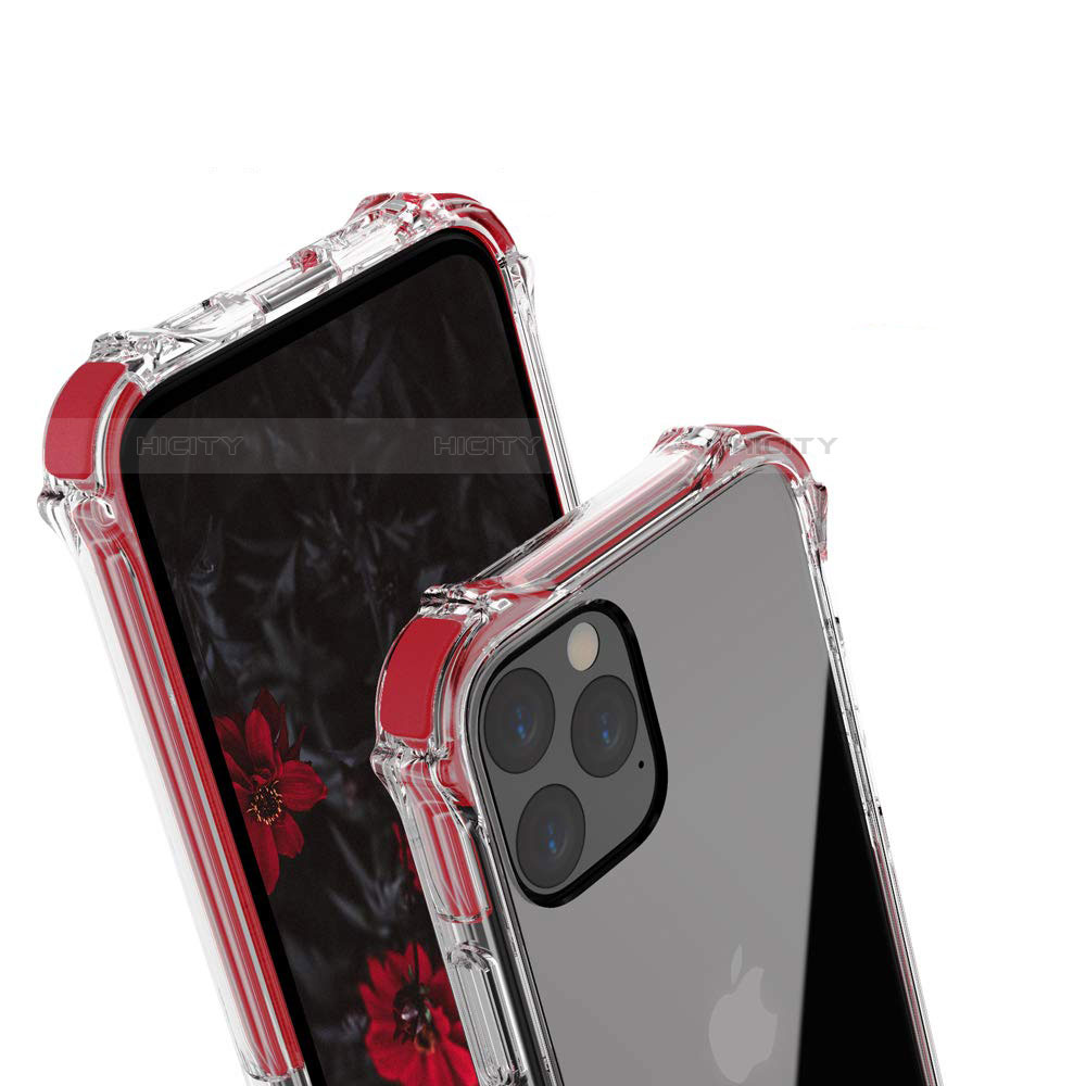 Custodia Silicone Trasparente Specchio Laterale Cover M04 per Apple iPhone 11 Pro