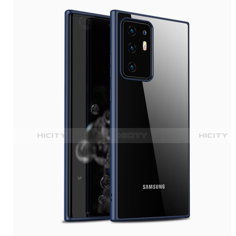Custodia Silicone Trasparente Specchio Laterale Cover M05 per Samsung Galaxy Note 20 Ultra 5G