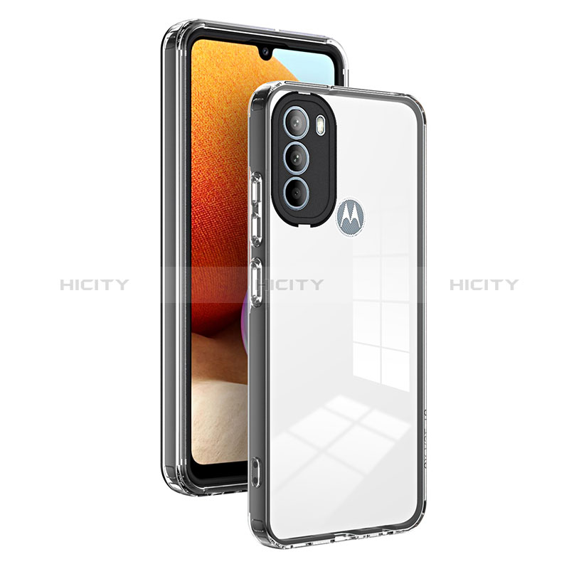Custodia Silicone Trasparente Specchio Laterale Cover MQ1 per Motorola Moto G41
