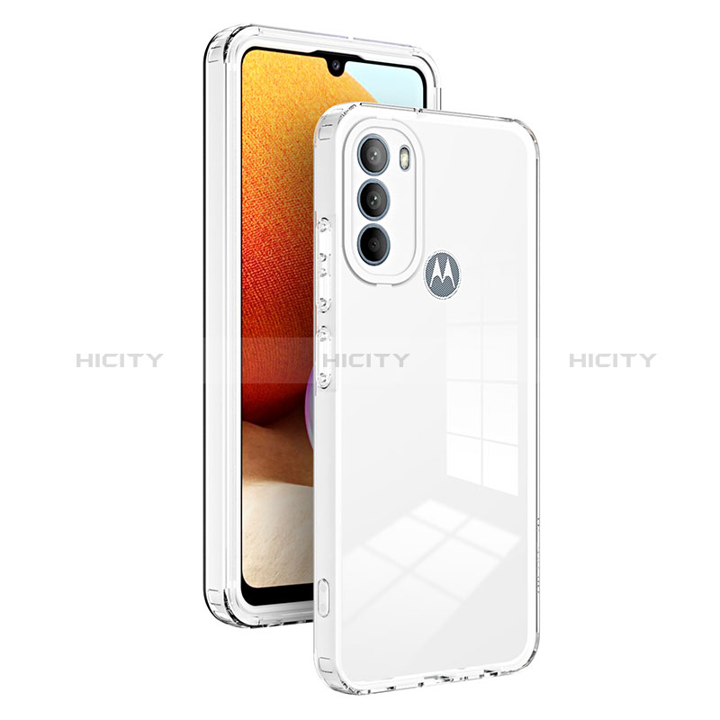 Custodia Silicone Trasparente Specchio Laterale Cover MQ1 per Motorola Moto G41