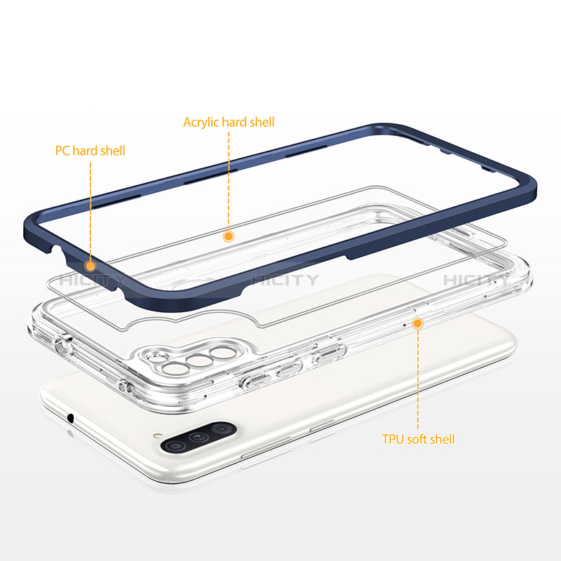 Custodia Silicone Trasparente Specchio Laterale Cover MQ1 per Samsung Galaxy A11