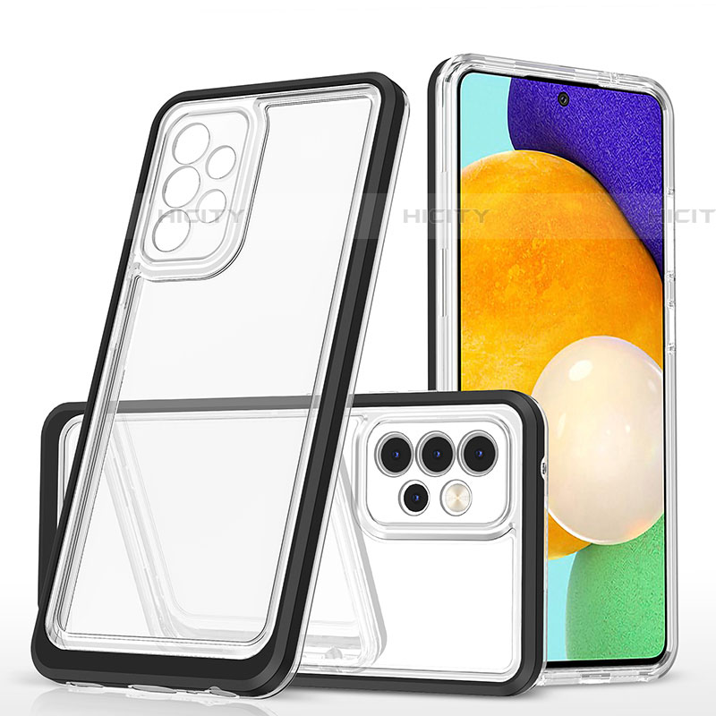 Custodia Silicone Trasparente Specchio Laterale Cover MQ1 per Samsung Galaxy A52 5G