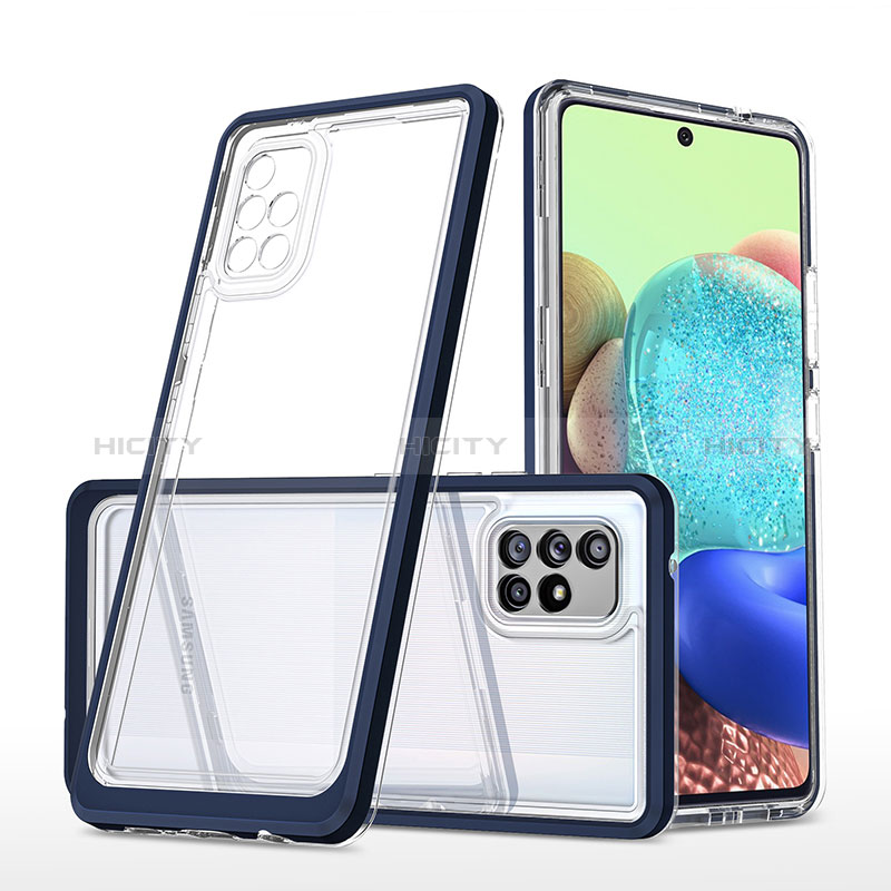 Custodia Silicone Trasparente Specchio Laterale Cover MQ1 per Samsung Galaxy A71 5G