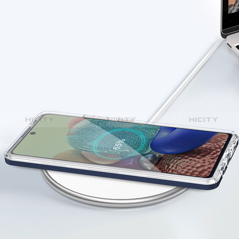 Custodia Silicone Trasparente Specchio Laterale Cover MQ1 per Samsung Galaxy A71 5G