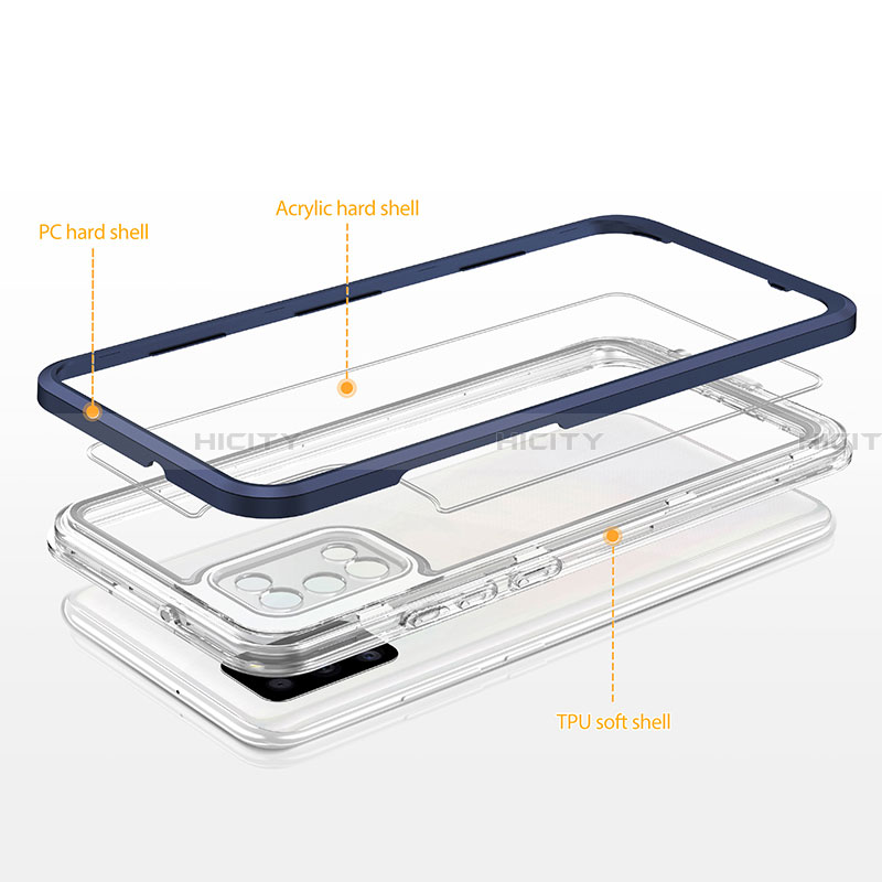 Custodia Silicone Trasparente Specchio Laterale Cover MQ1 per Samsung Galaxy F02S SM-E025F