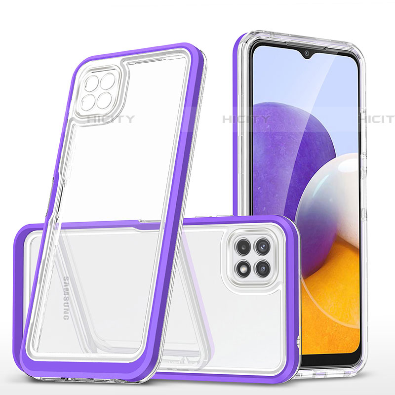 Custodia Silicone Trasparente Specchio Laterale Cover MQ1 per Samsung Galaxy F42 5G