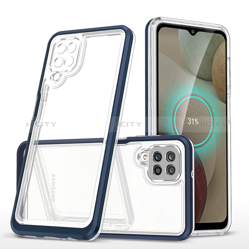 Custodia Silicone Trasparente Specchio Laterale Cover MQ1 per Samsung Galaxy M12