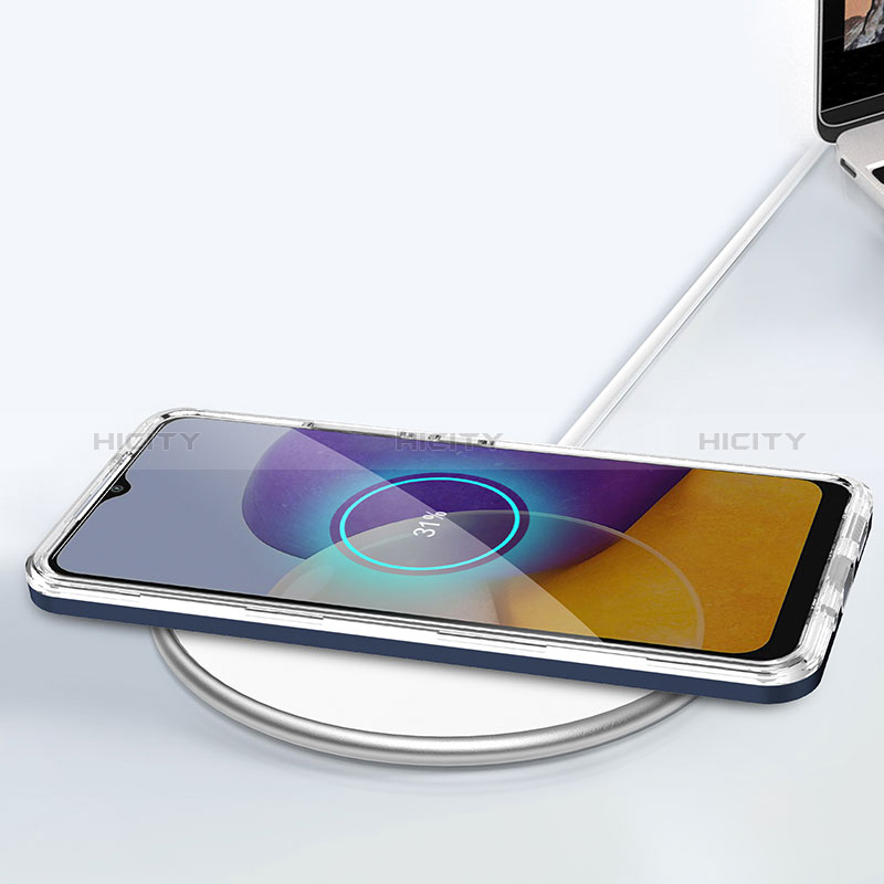 Custodia Silicone Trasparente Specchio Laterale Cover MQ1 per Samsung Galaxy Quantum2 5G