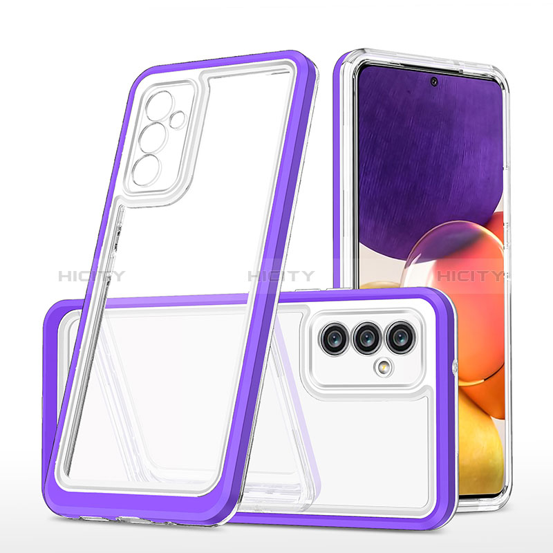 Custodia Silicone Trasparente Specchio Laterale Cover MQ1 per Samsung Galaxy Quantum2 5G