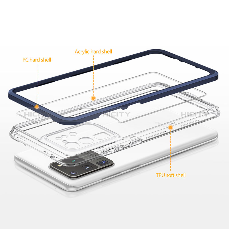 Custodia Silicone Trasparente Specchio Laterale Cover MQ1 per Samsung Galaxy S20 Ultra 5G