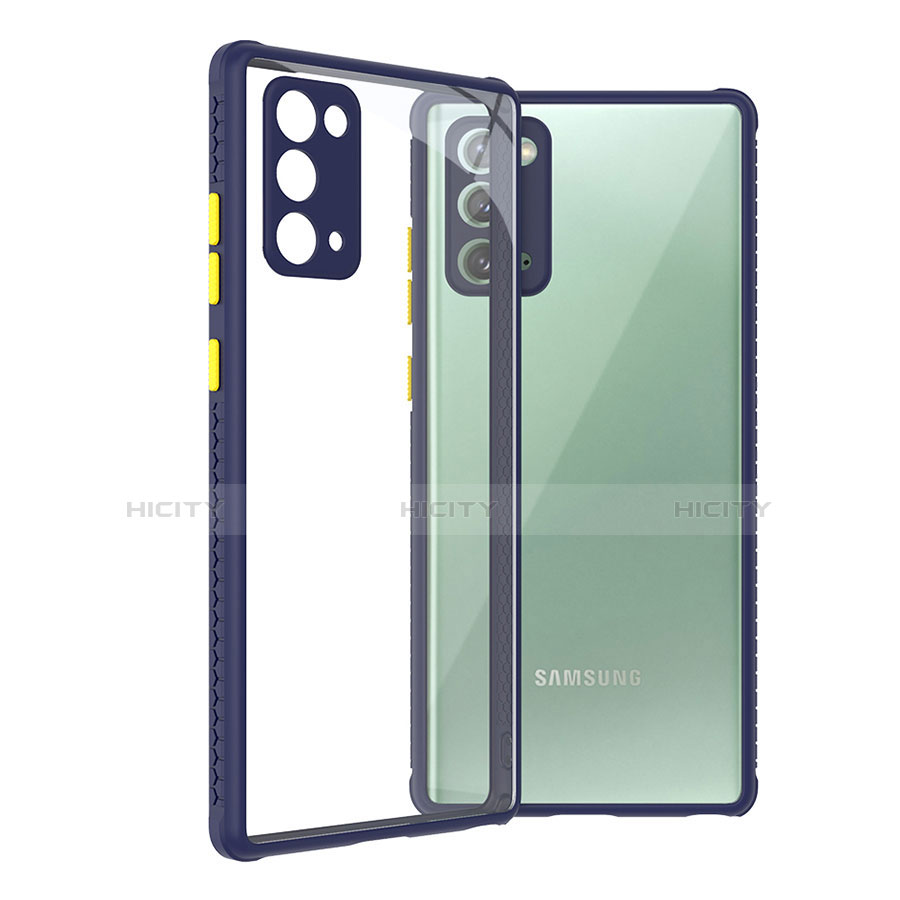 Custodia Silicone Trasparente Specchio Laterale Cover N02 per Samsung Galaxy Note 20 5G