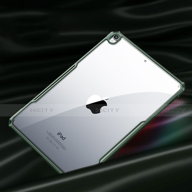 Custodia Silicone Trasparente Specchio Laterale Cover per Apple iPad Air 10.9 (2020) Verde Notte