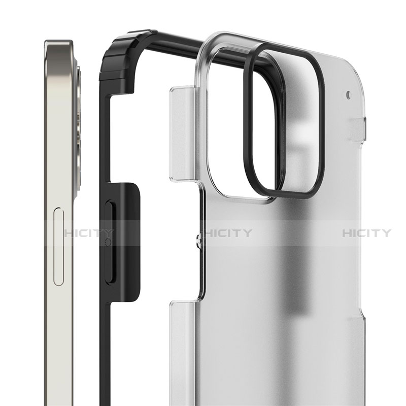 Custodia Silicone Trasparente Specchio Laterale Cover per Apple iPhone 12 Mini