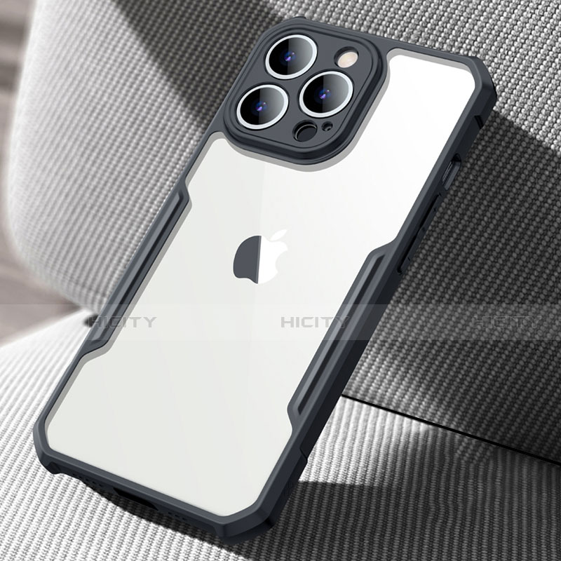 Custodia Silicone Trasparente Specchio Laterale Cover per Apple iPhone 14 Pro Max