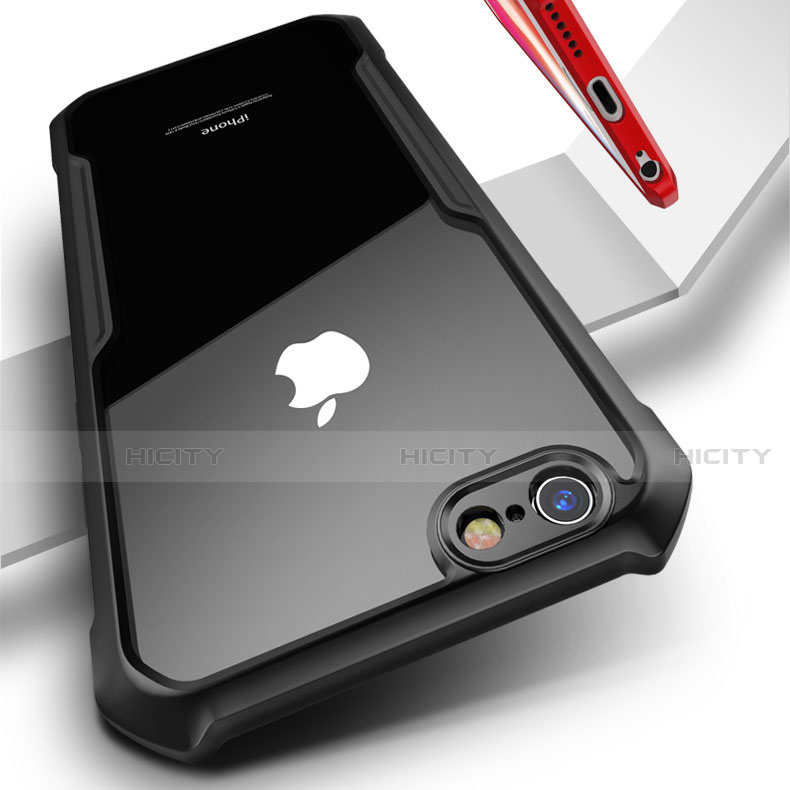 Custodia Silicone Trasparente Specchio Laterale Cover per Apple iPhone 6