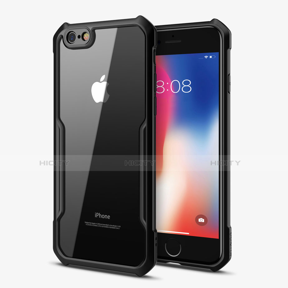 Custodia Silicone Trasparente Specchio Laterale Cover per Apple iPhone 6 Plus