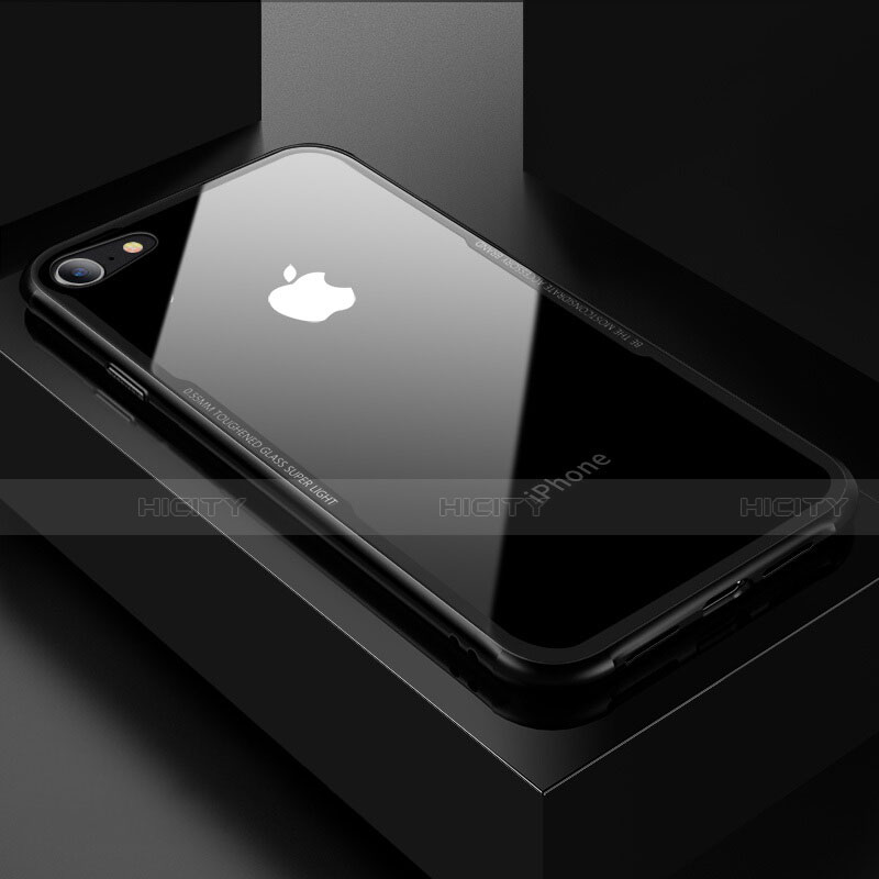 Custodia Silicone Trasparente Specchio Laterale Cover per Apple iPhone 8