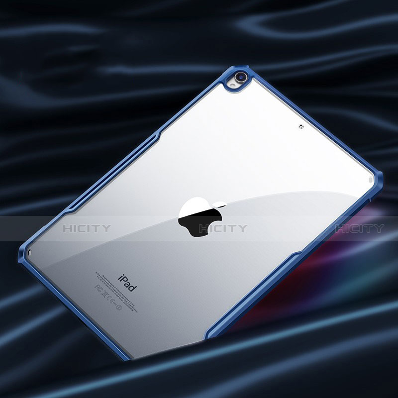 Custodia Silicone Trasparente Specchio Laterale Cover per Apple New iPad Air 10.9 (2020) Blu