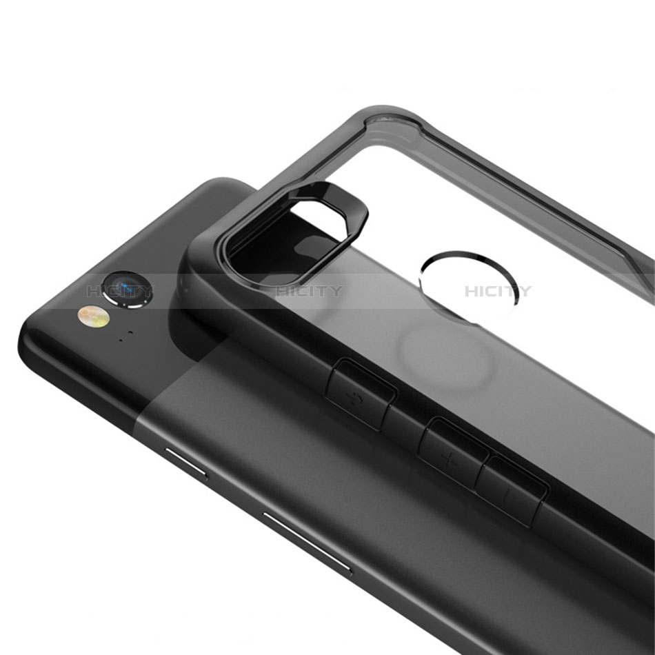 Custodia Silicone Trasparente Specchio Laterale Cover per Google Pixel 3