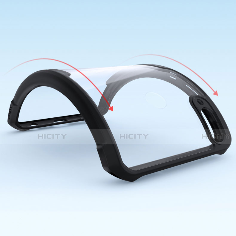 Custodia Silicone Trasparente Specchio Laterale Cover per Huawei Honor V10 Lite