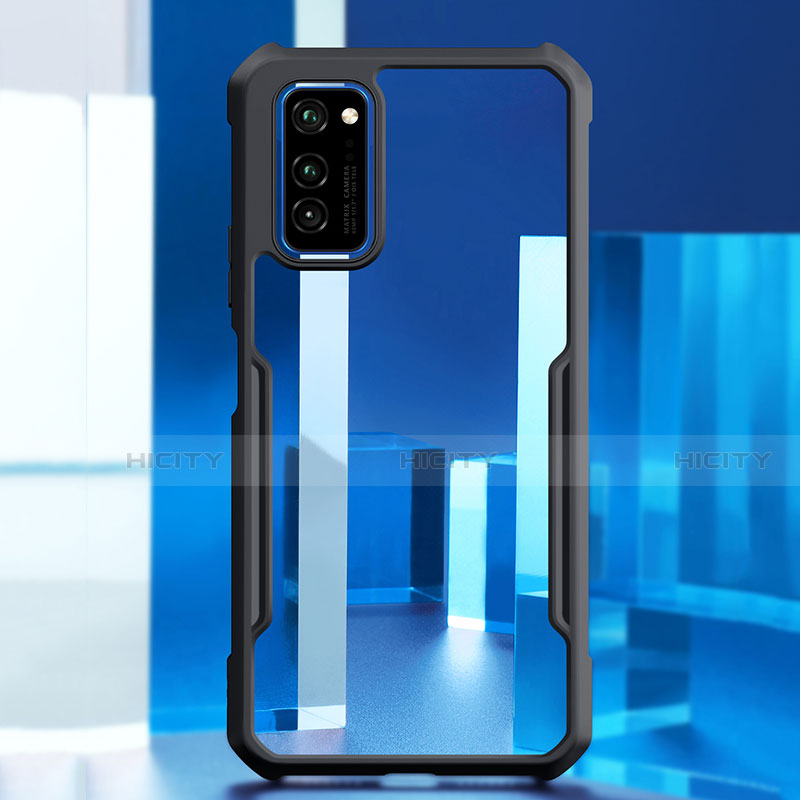 Custodia Silicone Trasparente Specchio Laterale Cover per Huawei Honor V30 5G